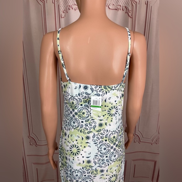 DEREK HEART Womens White Twist Front Bra Cups Midi Empire Dress Juniors L XL - Picture 15 of 15